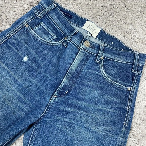 McGuire Denim - McGuire Gainsbourg Bootcut Jeans Women's Size 28 Mid-Rise Cropped Distressed USA